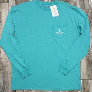 Men's Local Boy Outfitters Long-Sleeve Pocket Tee - Seafoam. NWT!